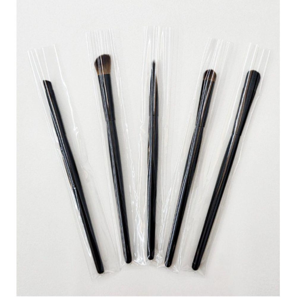 ELLE PARIS Essential Makeup Brush 5-Piece Set - Professional Soft Bristles & Travel Friendly
