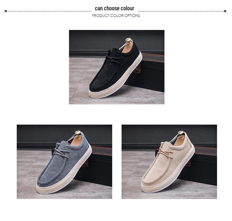 2023 Autumn Men's Casual Flat Boat Shoes - Soft Sole, Lightweight, Fisherman & Skate Style