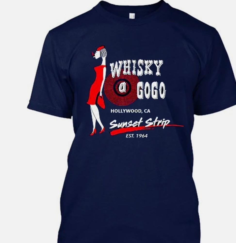 Hot Whisky A Go Go TShirt Navy Size S M L 2345XL COTTON MEN Unisex T-Shirt S