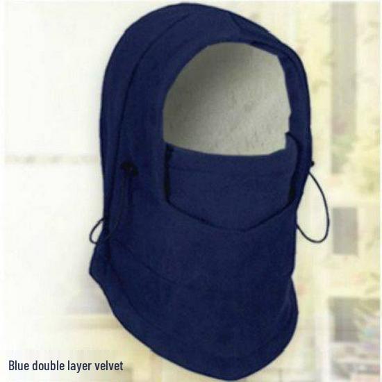 Winter Winddichte Fleece Radmütze Maske - Dicke, Warme Kopfbedeckung zum Skifahren und für Outdoor-Aktivitäten