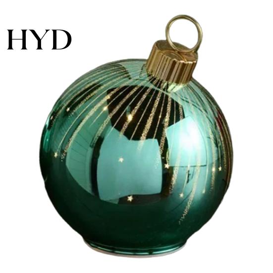 Winter Holiday Decoration Starry Night Glass Christmas Ornaments Shatterproof Plastic Baubles for Eye-catching Ornament Tree Decor Indoor Outdoor зелёный