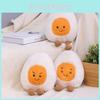 Adorable Cute Boiled Egg Plush Toy Soft Pp Cotton Stuffed Egg Doll For Kids