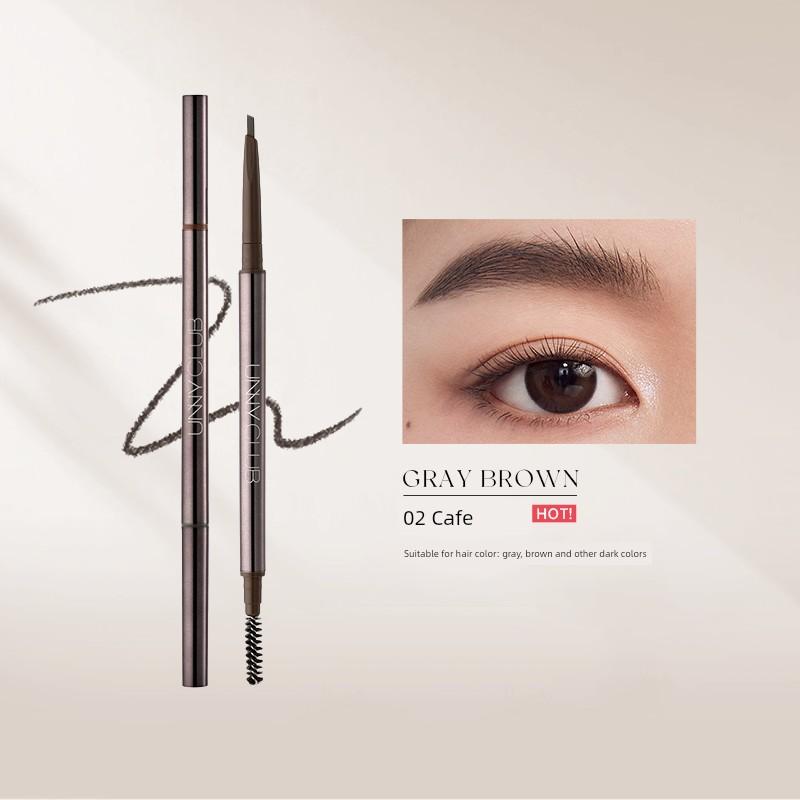 Unny Eyebrow Pencil Female Long Lasting Waterproof Non-Decolorizing Very Fine Distinct Look Wild Newbie Beginner Makeup Artist Special
