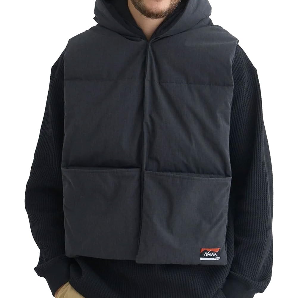 Unisex TEMPRA HINOC DOWN FREE [NANGA] Scarf, Black,