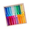 Rainbow Acrylic Stacking Cylinder Blocks - Crystal Light & Shadow Toys for Kindergarten