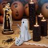1 Halloween Ghost Dog Leash Ornament, Quirky Little Wreath, Fun Decoration for Indoor and Outdoor Tabletops, Suitable for Halloween and Other Holidays