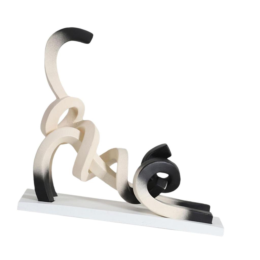 Figure, Minimalist Sculpture for Bookshelf Display