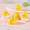 Micro-landscape Creative Cute Eggshell Chicken, Fried Egg Chicken, Diy Handmade Hairpin Decoration, Doll House, Mini Ornaments