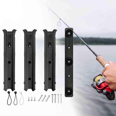 Triple Fishing Rod Holder Mount for Boat Or Garage Organization