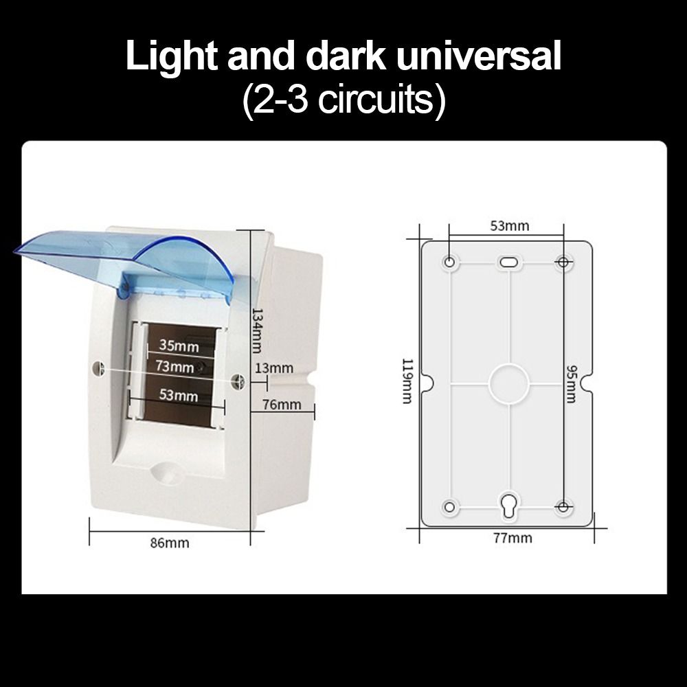 Plastic Power Plastic Junction Box Dustproof 2-16Ways Distribution Shield Waterproof Electrical Enclosure