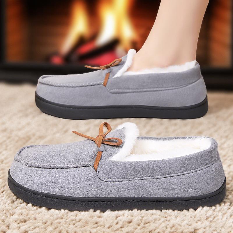 Shoes women's new winter velvet thickened cotton boots thermal slippers home short boots fashionable versatile outer wear snow boots