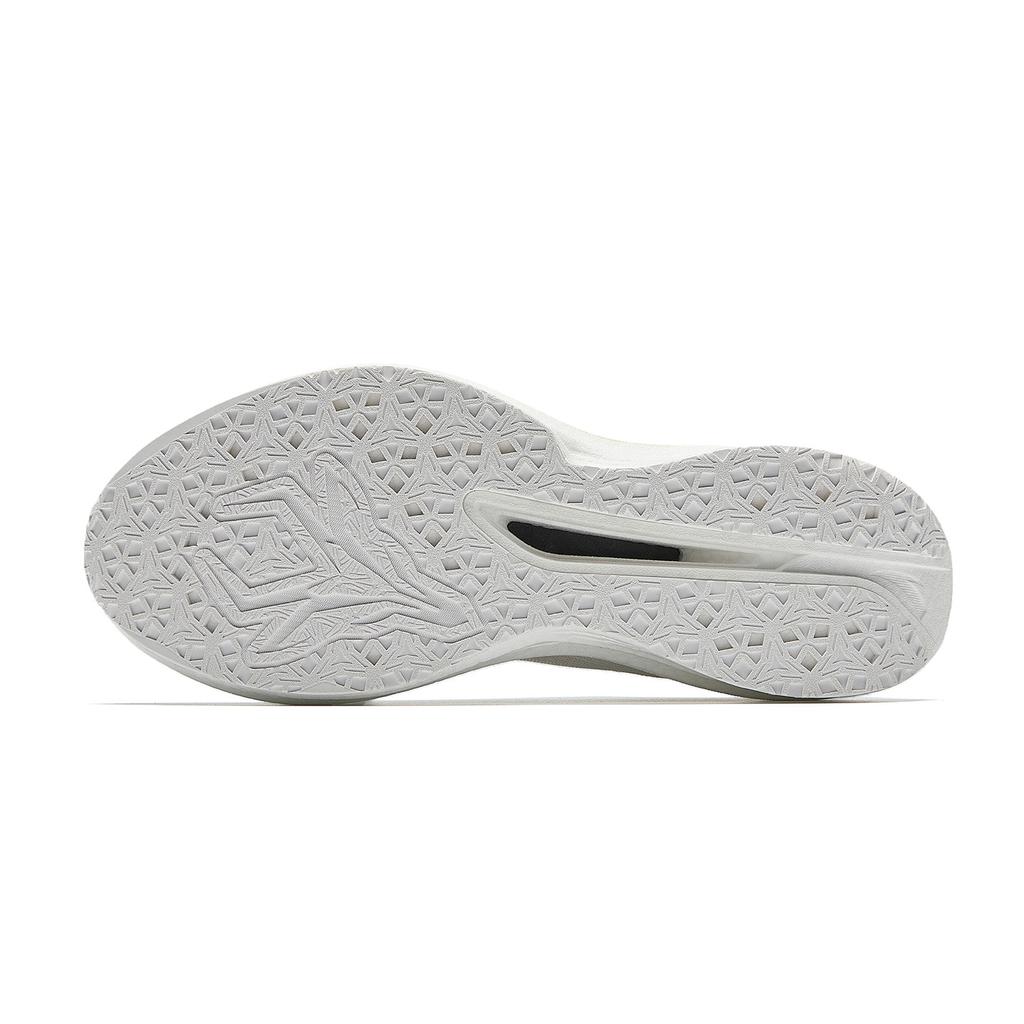 Anta 2Nd Zone Heart Rate 80 Comfortable Fabric Synthetic Leather Rubber Low Top Running Shoes Women sneaker White Silver 122615555-1