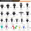 680-50pcs Car Plastic Retainer Clips Automobile Fastener Clip Fender Push Pin Rivet Screw Door Trim Panel Retainer Auto Bumper