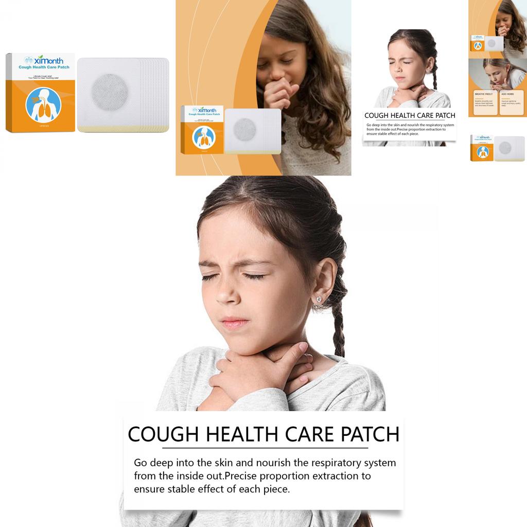 Ximonth Cough Relief Patch Body Care Health Patch For Cough And Asthma 12 Pieces