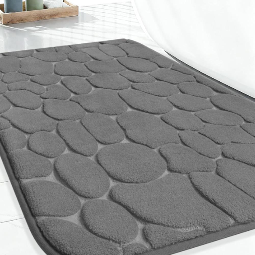Comfortable Bath Mat Non-Slip Bathroom Mat Shower Use Bathroom Safety Thick Foam Construction Elegant Bathroom Decor