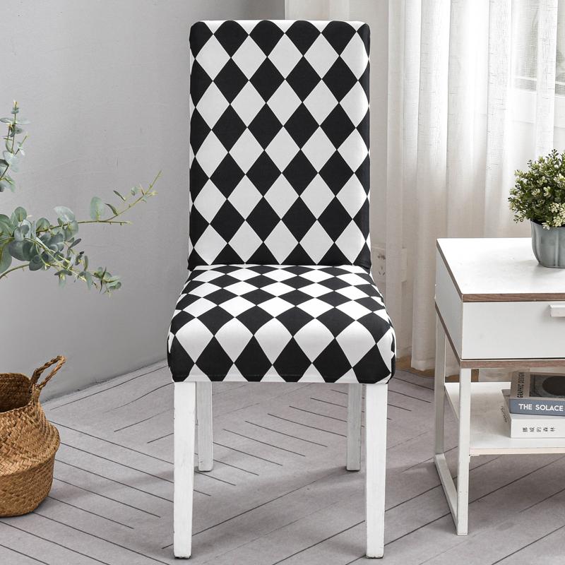 New Floral Decoration Stretch Covers Chair Cover For Dining Room Office Banquet Chair Protector Elastic Material Armchair Cover