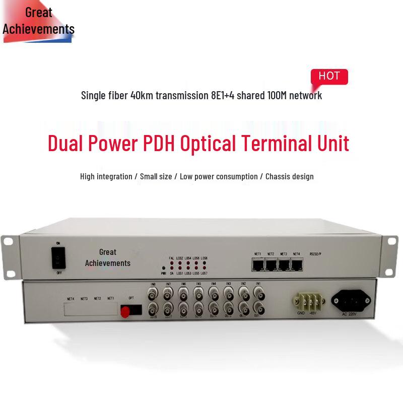 Hongji HJ-E8F4D40 PDH Optical Transceiver