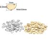 30/50pcs Laser Engraved Logo Tags Stainless Steel Circle Tag 6mm-12mm Round Charm Engravable Pendants for Jewelry Making