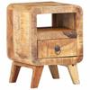 Nightstand 30x30x41 Cm Rough Mango Wood