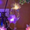 LED Fiber Optic Flower String Lights Battery Powered Christmas Tree Flower Lights Fairy Lamps  Home