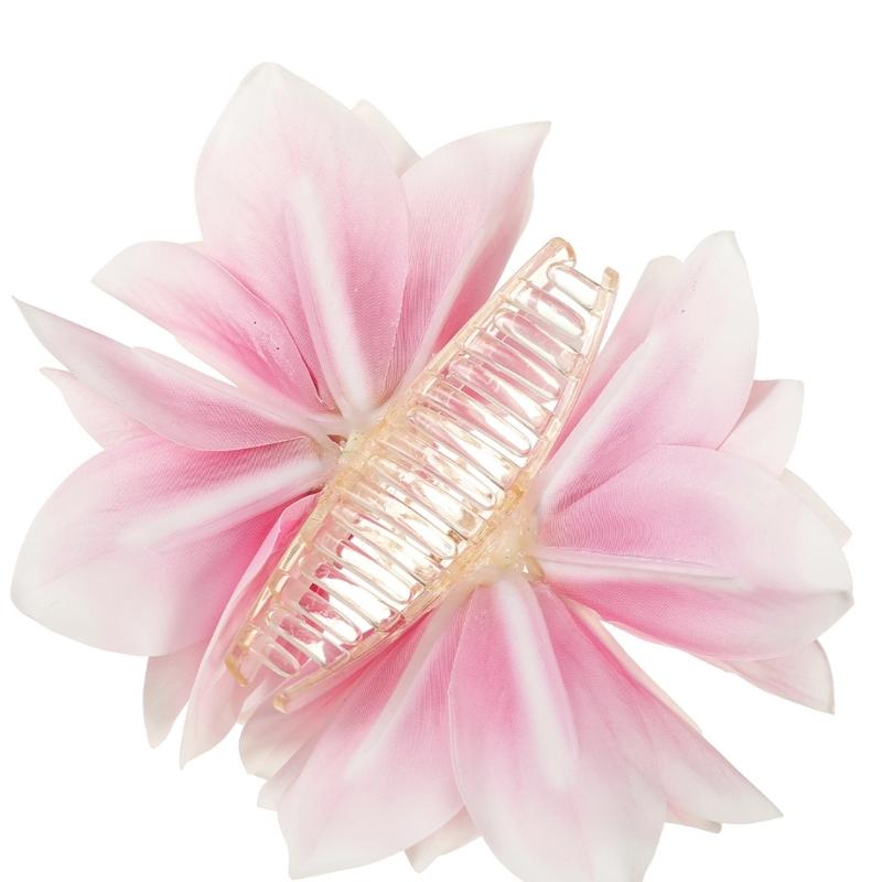 Bright Yellow Floral Hair Hairpin Light Polymer Barrettes for Women Beach Vacation Type Spring Accessories