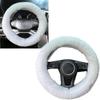 Fluffy Steering Wheel Cover For Women Fuzzy Steering Wheel Cover Winter Warm Faux Wool Plush Car Wheel Cover Furry Steering Wheel Protector Universal