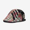 Men Beret Hat Cotton Buckle Adjustable Newsboy Caps Classic Patchwork Cabbie Gatsby Cap  Spring Autumn Summer