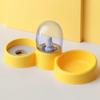 New Dog  Cat Bowl Double Bowl Cat Automatic Feeder Dog Bowl Stainless Steel  Pet Water Dispenser Pet Supplies