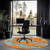 Die erstaunliche Welt von Gumball Bedruckter runder Teppich Teppich Stuhlteppich Bereichsteppich Eingang Fußmatten, für Bürostuhl Wohnzimmer Schlafzimmer Küchenraum.