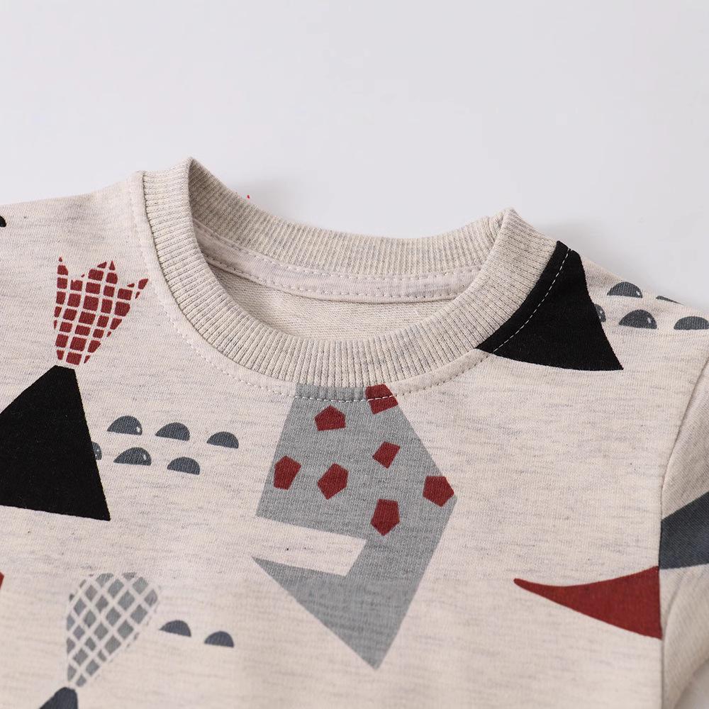 Boys' Cartoon Knitted Cotton Sweatshirt - Long Sleeve Autumn European & American Style
