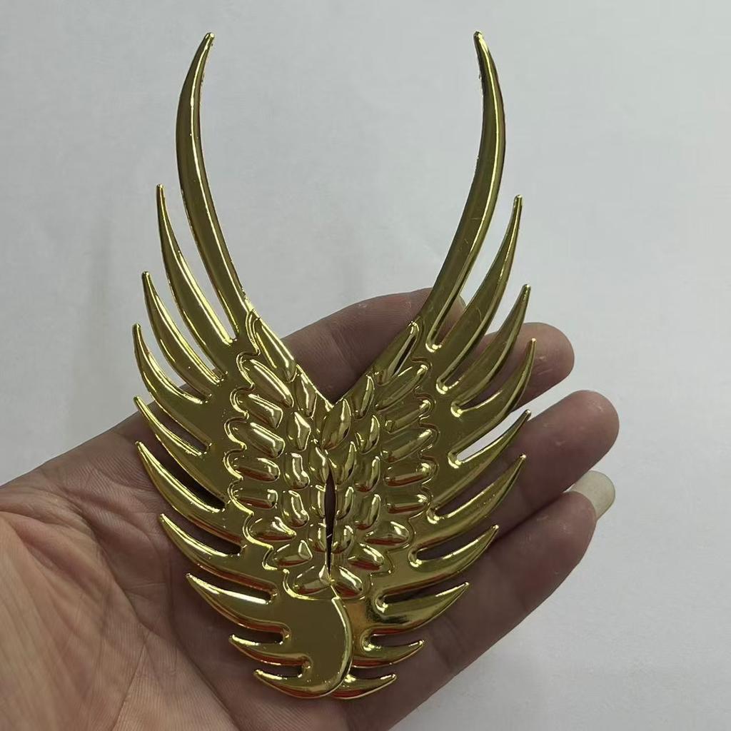 Angel Wings Eagle Wings Pure Metal Car Tail Emblem Sticker Car Emblem Modification Personalized Decorative Sticker 3D Stereoscopic Sticker