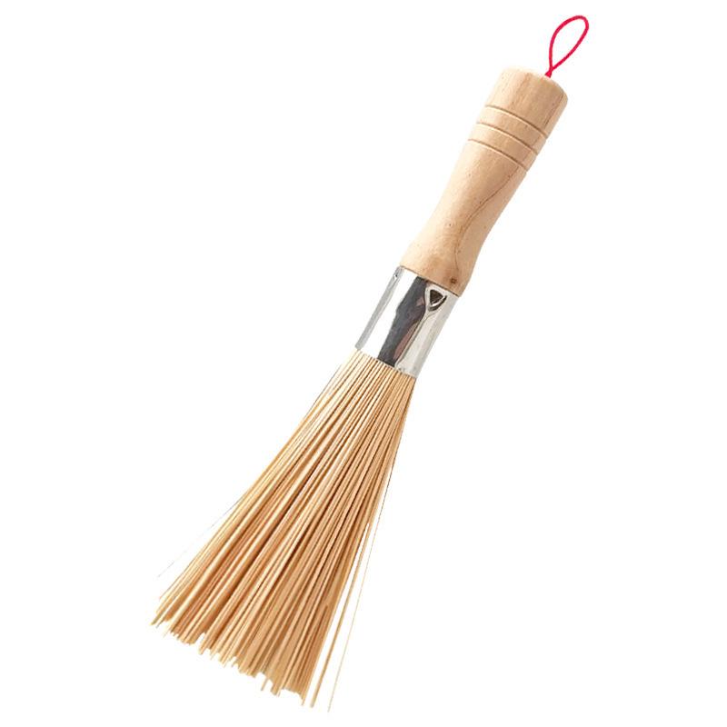 Eco-Friendly Bamboo Kitchen Cleaning Brush - Durable, Non-Damaging, Old-Fashioned Design