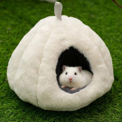 Pet Accessories Warm Winter Hamster Cotton Nest Windproof Thickened Hamster Hammock Soft Plush Rabbit Sleeping Nest Bed Room