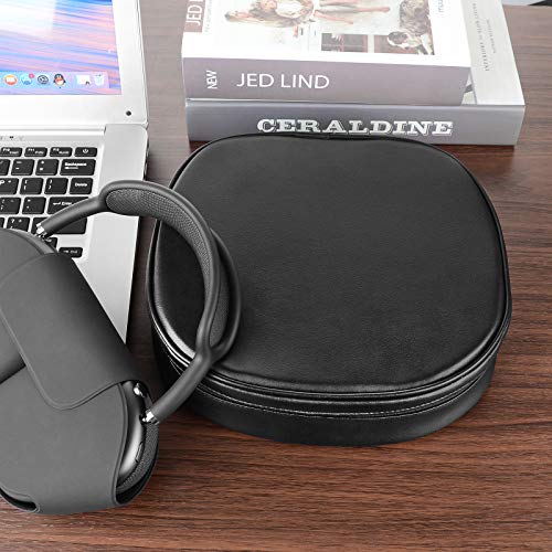 Geekria Case, Headphone Case, Compatible Bag, Travel Case for Apple AirPods Max with Storage Pouch (Black)