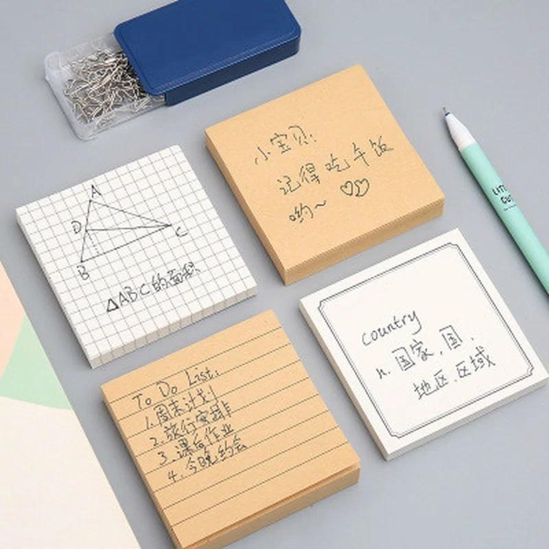 80 Pieces of Note Paper Grid Blank Note Stationery Various Styles Note Stationery Office Student Supplies