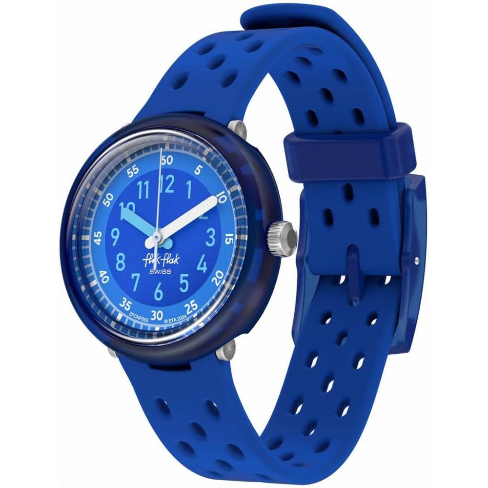 SWatch [flick Flack] Kids Watch Fizz In Blue Fizz In Blue Fcnp002 Boys Blue Blue