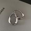 Elegant Niche Design Oval Teardrop Hoop Earrings for Women: Trendy Cold Style Jewelry