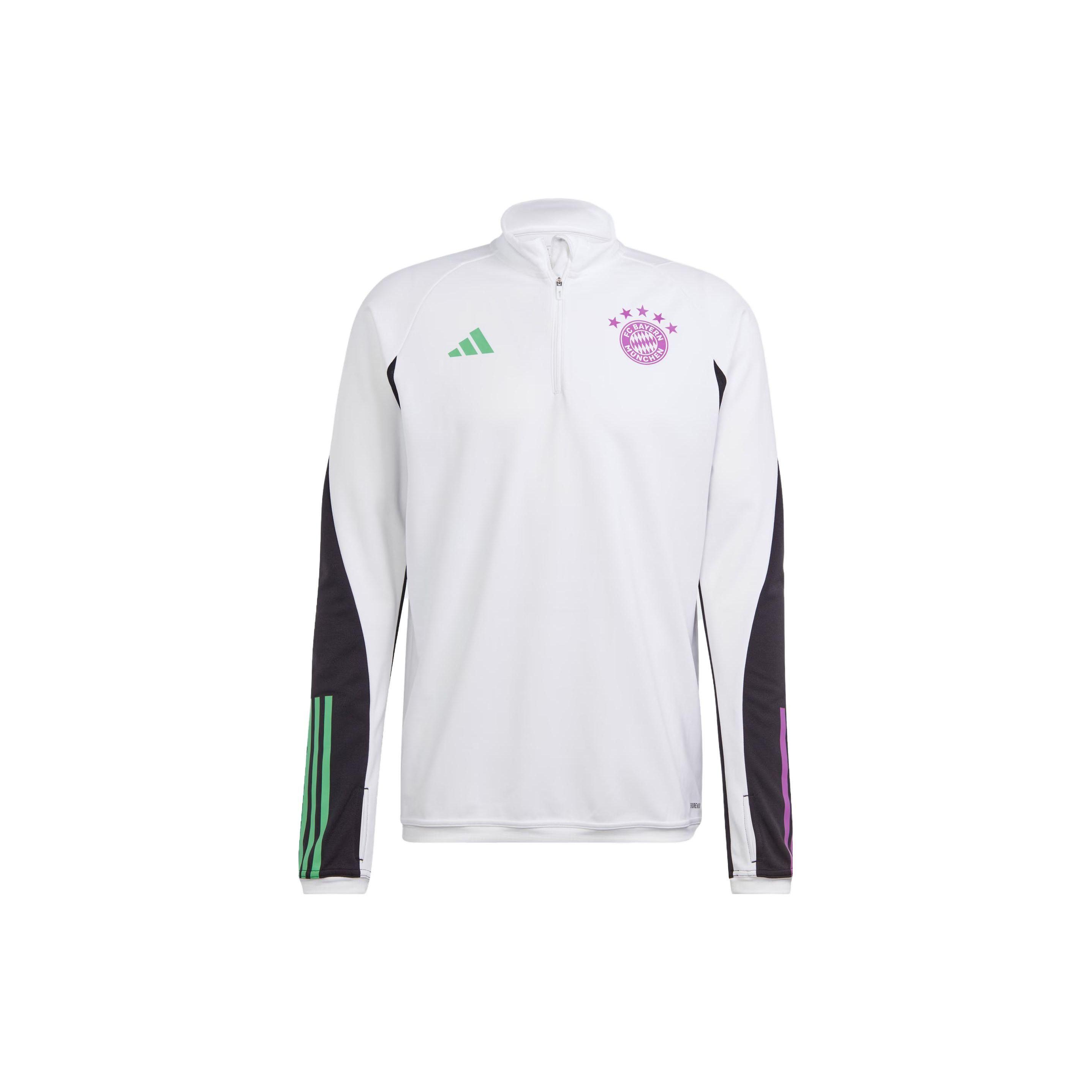 

Adidas Fc Bayern Tiro 23 Training Top Color Block Logo Print Long Sleeve Football Shirt Men Tops White IB1528 L