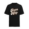 Jesus Is King Faith God King Religion Bible Church Cotton Men's T Shirt- Unisex T-Shirt