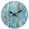 Wall Clock Kit Wooden Hanging Clock 10inch Silent Non-Ticking Clock Decor Retro Round Battery Operated Hanging Clock For Home