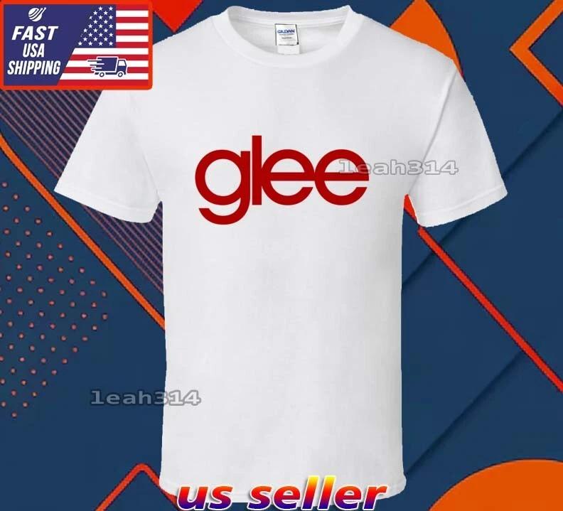 Новая футболка Glee Fan TV Логотип Футболка Смешная Американская США Унисекс Размер S-5XL S