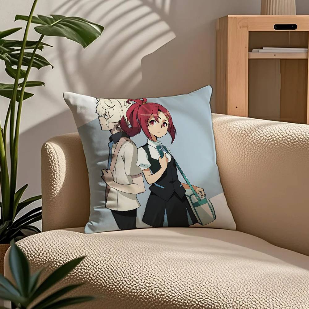 K-Kiznaiver Anime Pillow Case Comfort Sofa Bed Silky elegant Invisible zipper Custom Decorative cushion cover