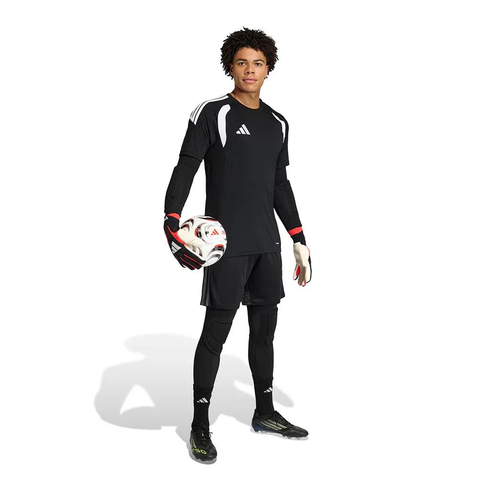 adidas Padded Goalkeeper Baselayer Leggings Compression Fabric Black