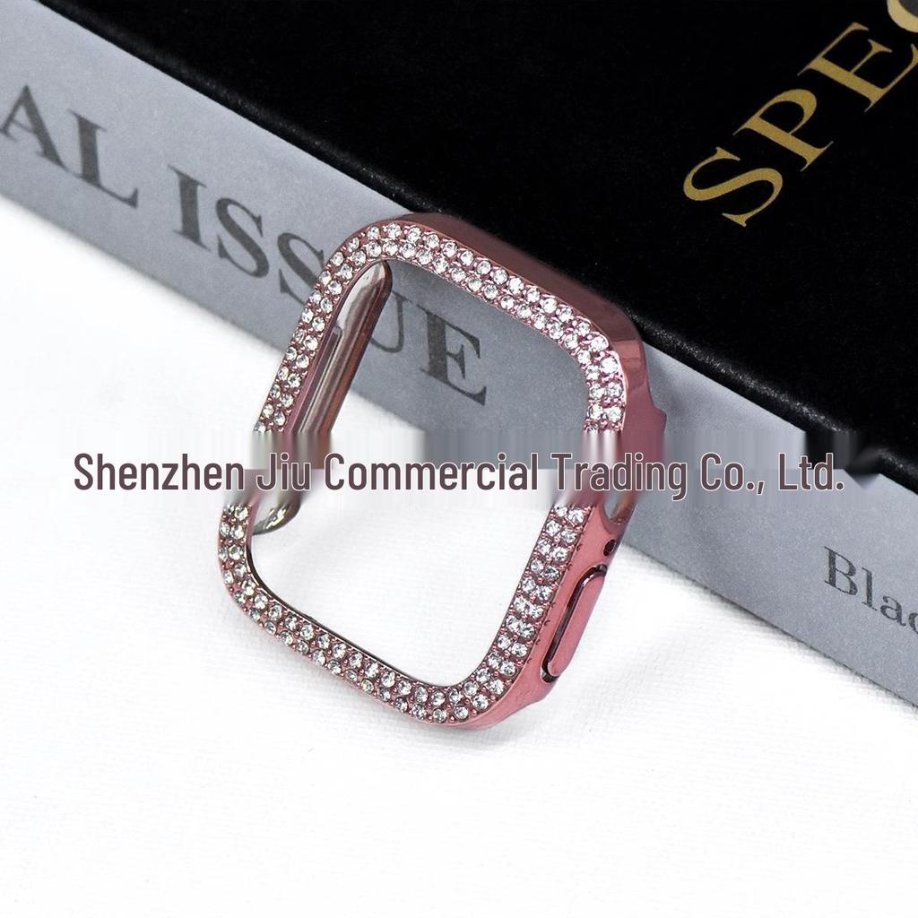 Koperta 46 mm z diamentami do zegarka Apple Watch Series 3-10