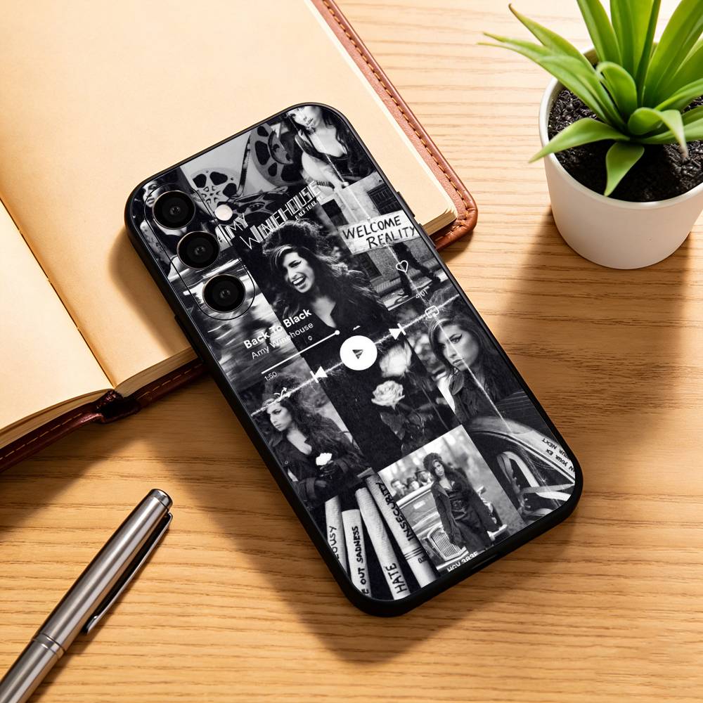 A-Amy W-Winehouse Phone Case Black Silicone Soft For Samsung Galaxy A73,A72,A71,A70,A53,A52,A51