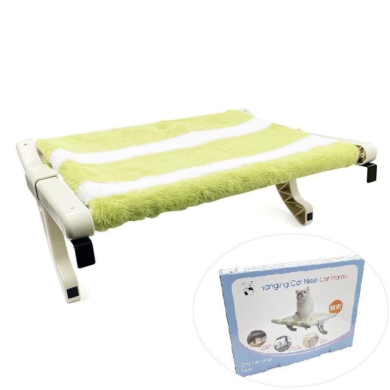 

Hanging Cat Nest Frame,Cat Sill Window Perch Sturdy Hammock Seat with Cushion Bed Cover,Easy to Adjust for Windowsill, Bedside белый