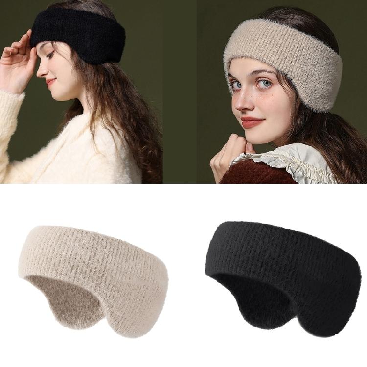 Fashionable Headband Plush Ear Muffs for Halloween Party Keep Warm Outdoor