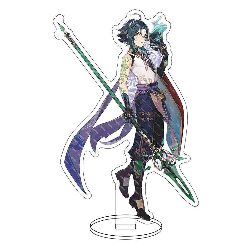 Exquisite Genshin Impact Barbatos Keqing Barbara Acrylic Figure Stand For Display Decor