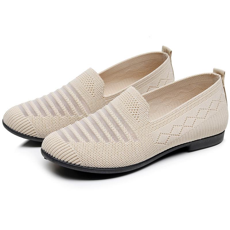 

2025 new old Beijing cloth shoes spring and summer one-pedal women s shoes lightweight breathable flat shoes fashion casual 41