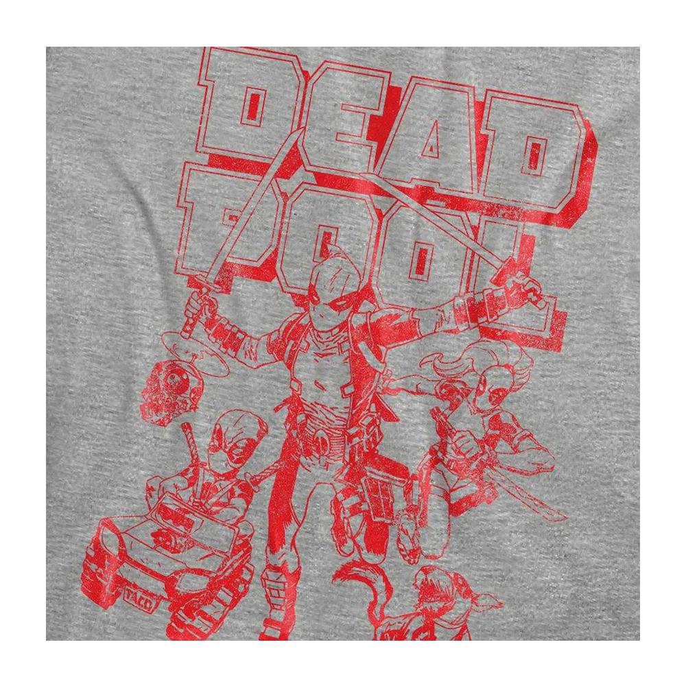 Deadpool Womens/Ladies Corps Red Attack T-Shirt